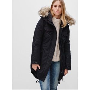 Aritzia Black Community Down-filled Parka